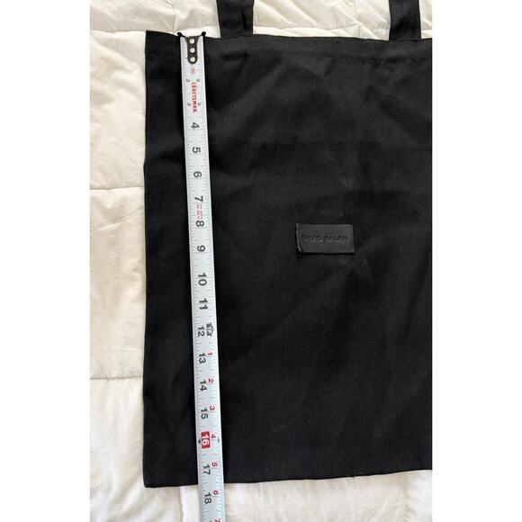 David Galan Small Logo Black Tote Bag EUC - Picture 4 of 5